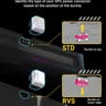 EZDIY-FAB PCIe 5.1 12V-2x6 GPU Adapter 600W 180 Degree STD White 12VHPWR
