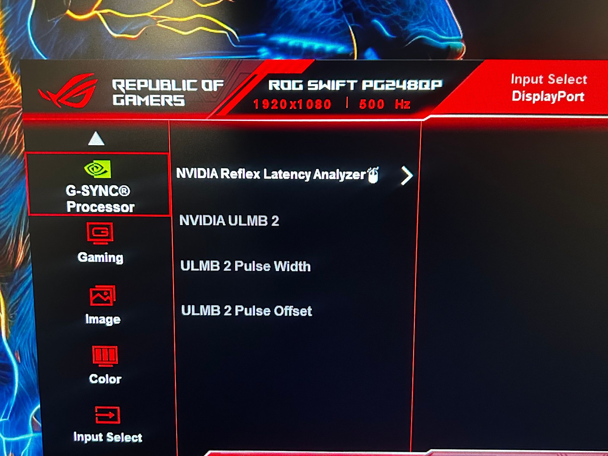 ASUS ROG (540hz Refresh Rate) 24" (1920 x 1080) Professional Gaming Monitor (PG248QP)