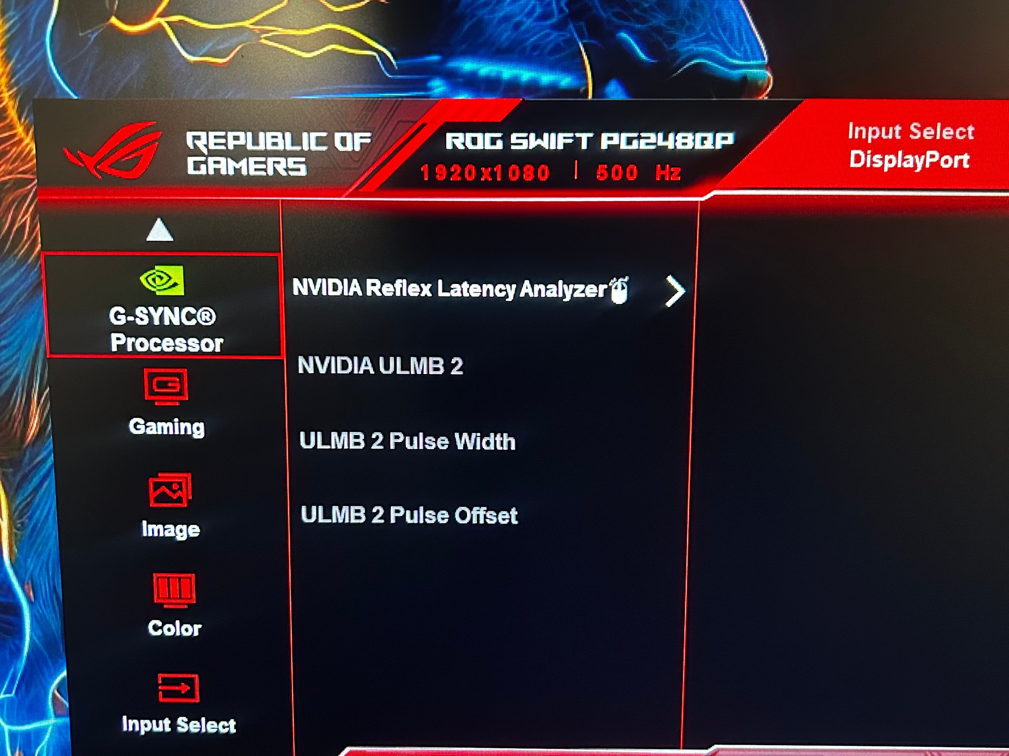 ASUS ROG (540hz Refresh Rate) 24" (1920 x 1080) Professional Gaming Monitor (PG248QP)