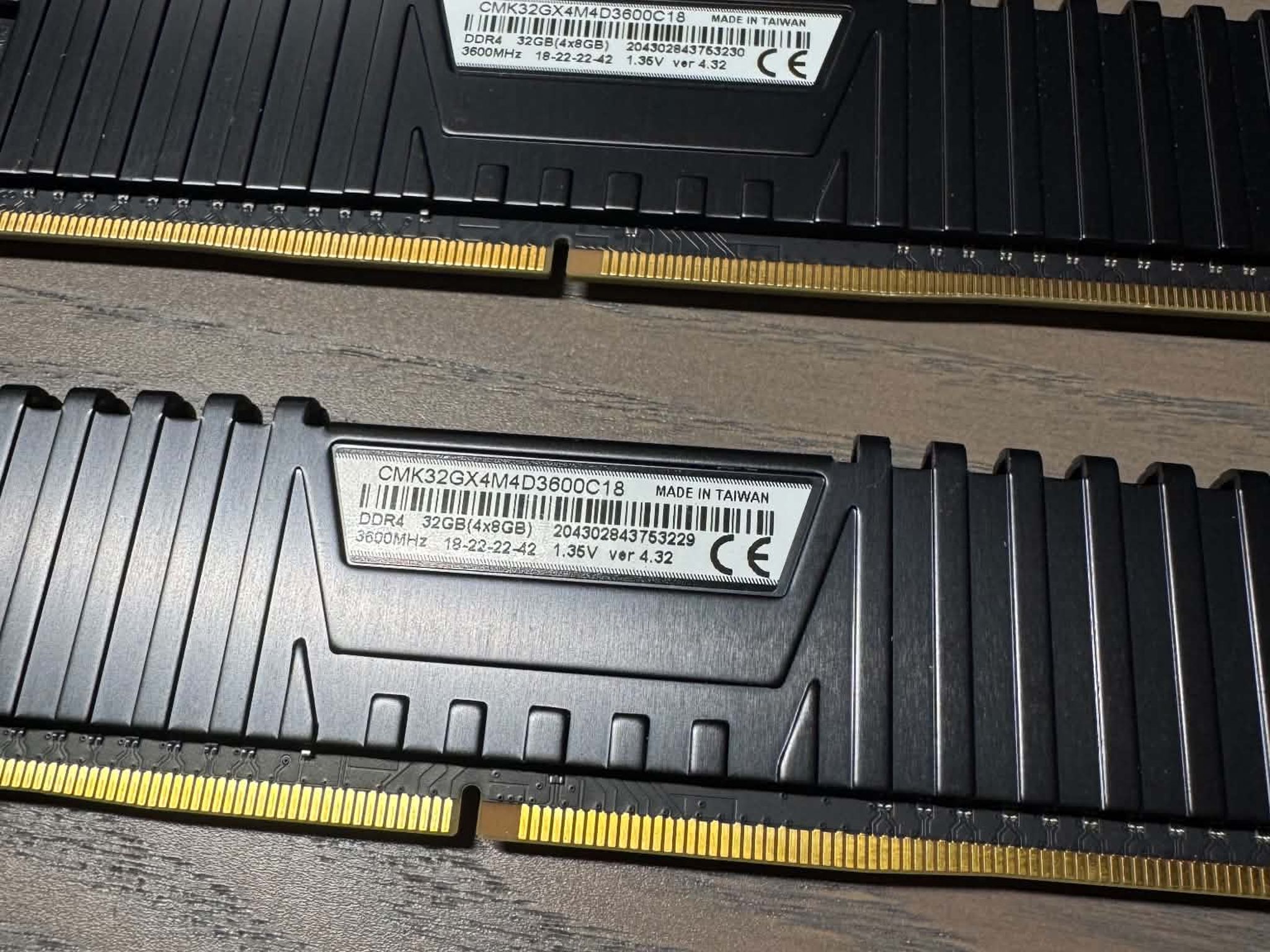 Corsair Vengeance LPX 32Gb (4X8Gb) DDR4 3600Mhz RAM (CMK32GX4M4D3600C18)