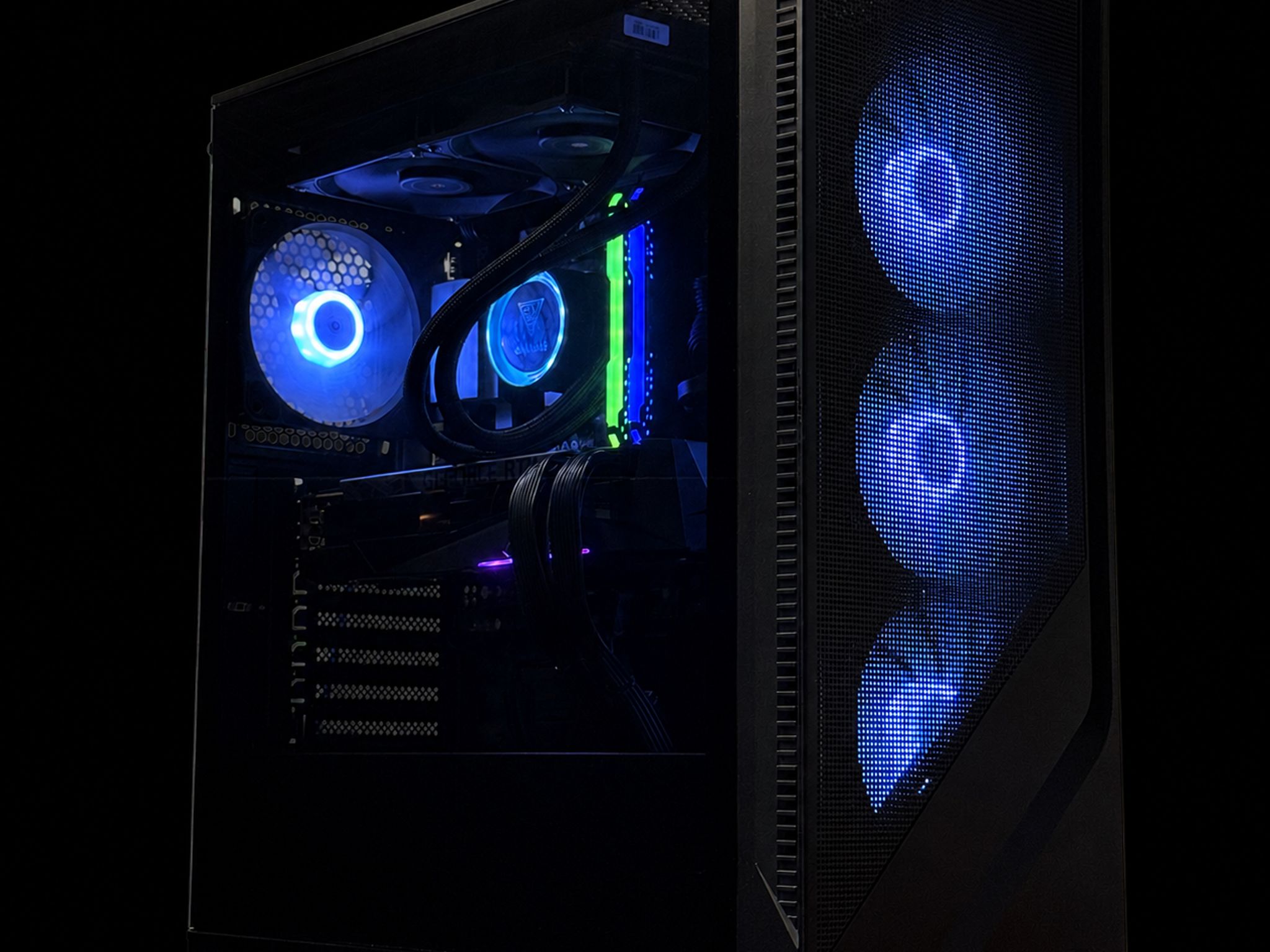 1440P Gaming Pc / Ryzen 7 5800X3D / RTX 3080 10G / 32GB Ram / 1TB SSD Storage / Liquid cooled