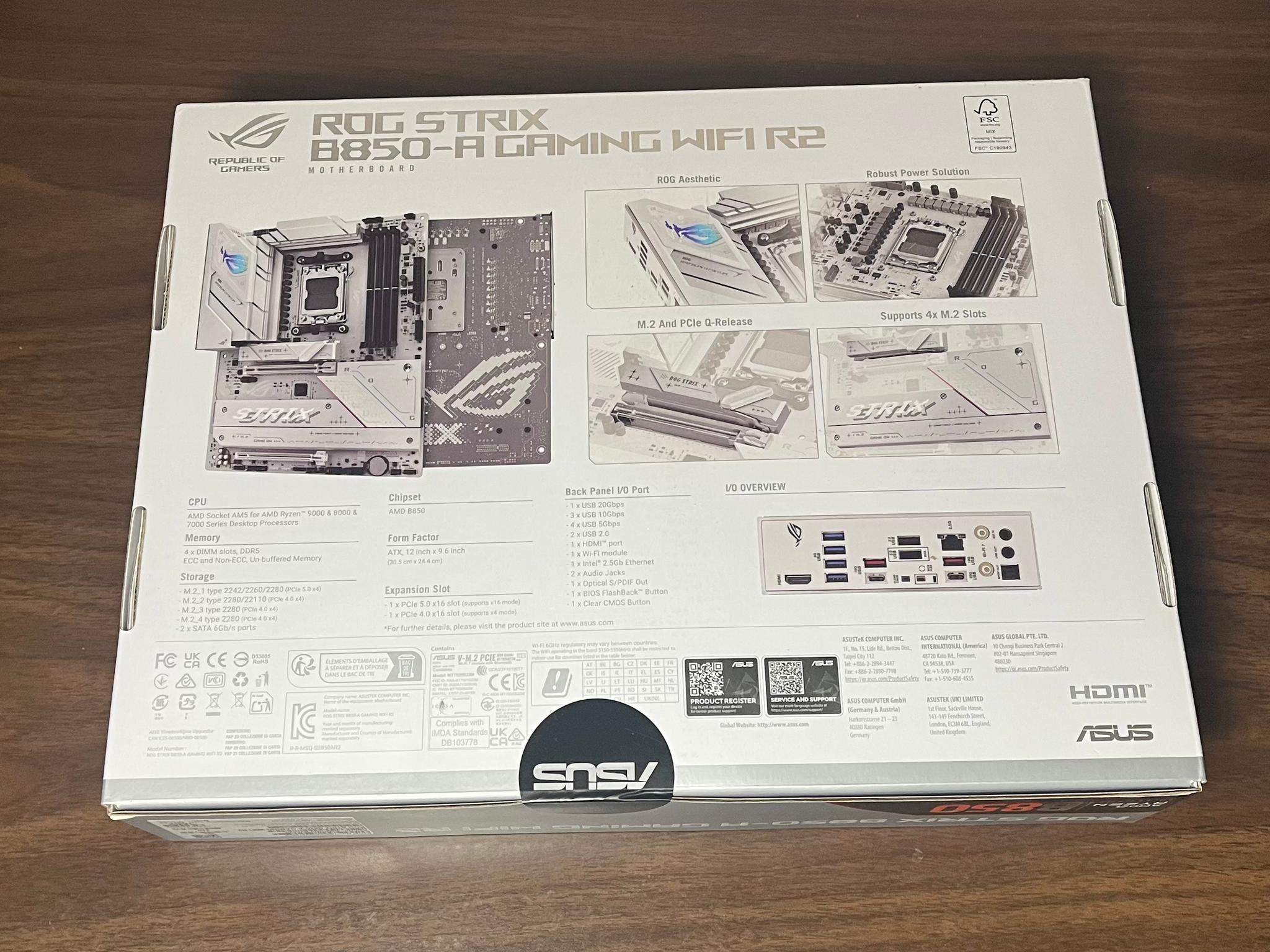 ROG STRIX B850-A Gaming WiFi | 16GB DDR5 6000 | Brand New!!!