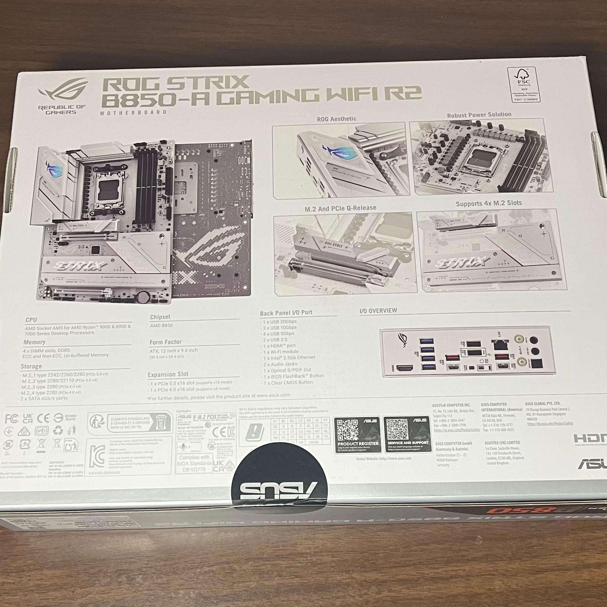 ROG STRIX B850-A Gaming WiFi | 16GB DDR5 6000 | Brand New!!!