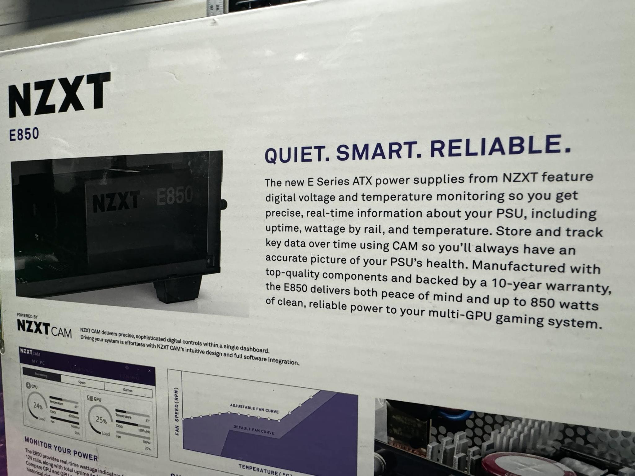 [NZXT E850] - 850 Watt 80+ Gold Fully Modular ATX PSU