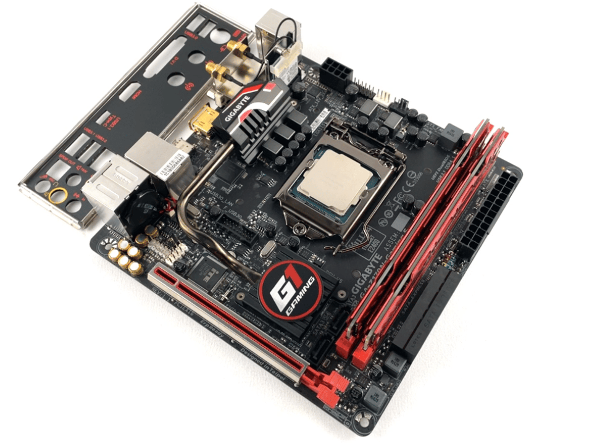 Gigabyte GA-Z170N-Gaming 5, mini-ITX MOBO Bundle Intel i7-7700K CPU 16GB (2x8 GB) DDR4 RAM IO Shield