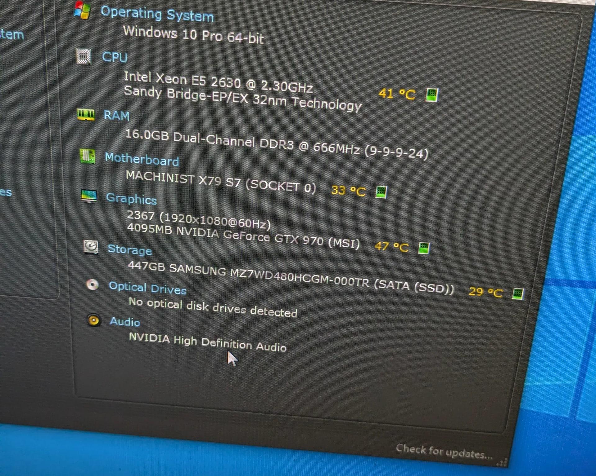 SCRATCH AND DENT Xeon 6 Core, GTX 970 4GB, 16GB RAM, 480GB SSD, WiFi, RGB (No Glass Panel!)