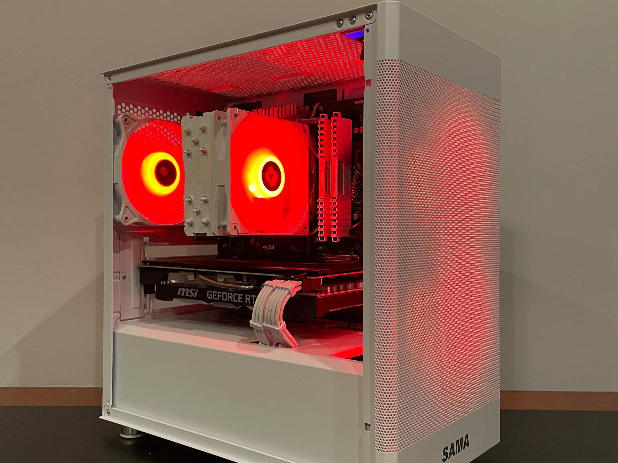 ⚪ White 1080p PC | RTX 2060 12GB | Ryzen 5 3600 | WiFi and Bluetooth | ARGB Control ⚪
