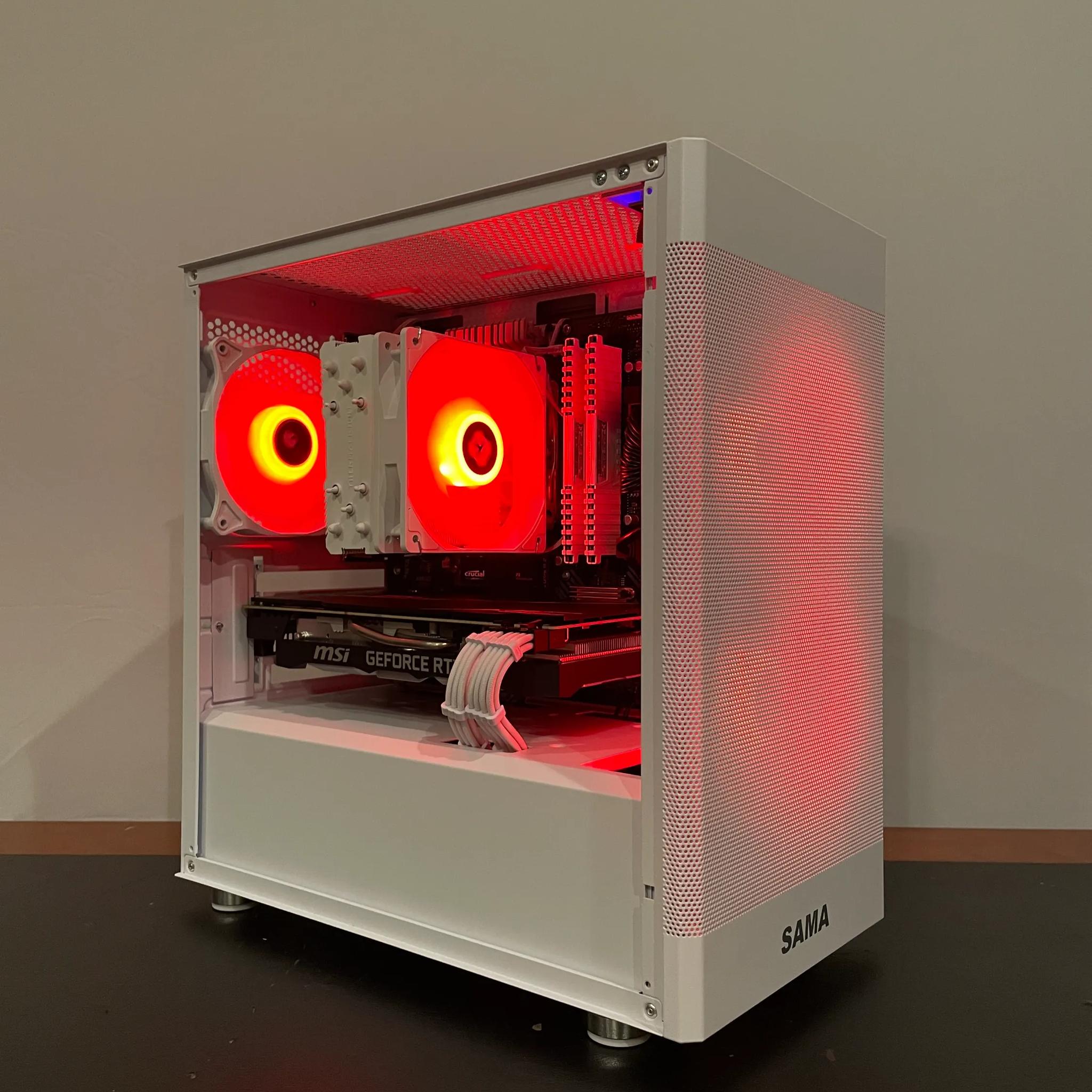 ⚪ White 1080p PC | RTX 2060 12GB | Ryzen 5 3600 | WiFi and Bluetooth | ARGB Control ⚪