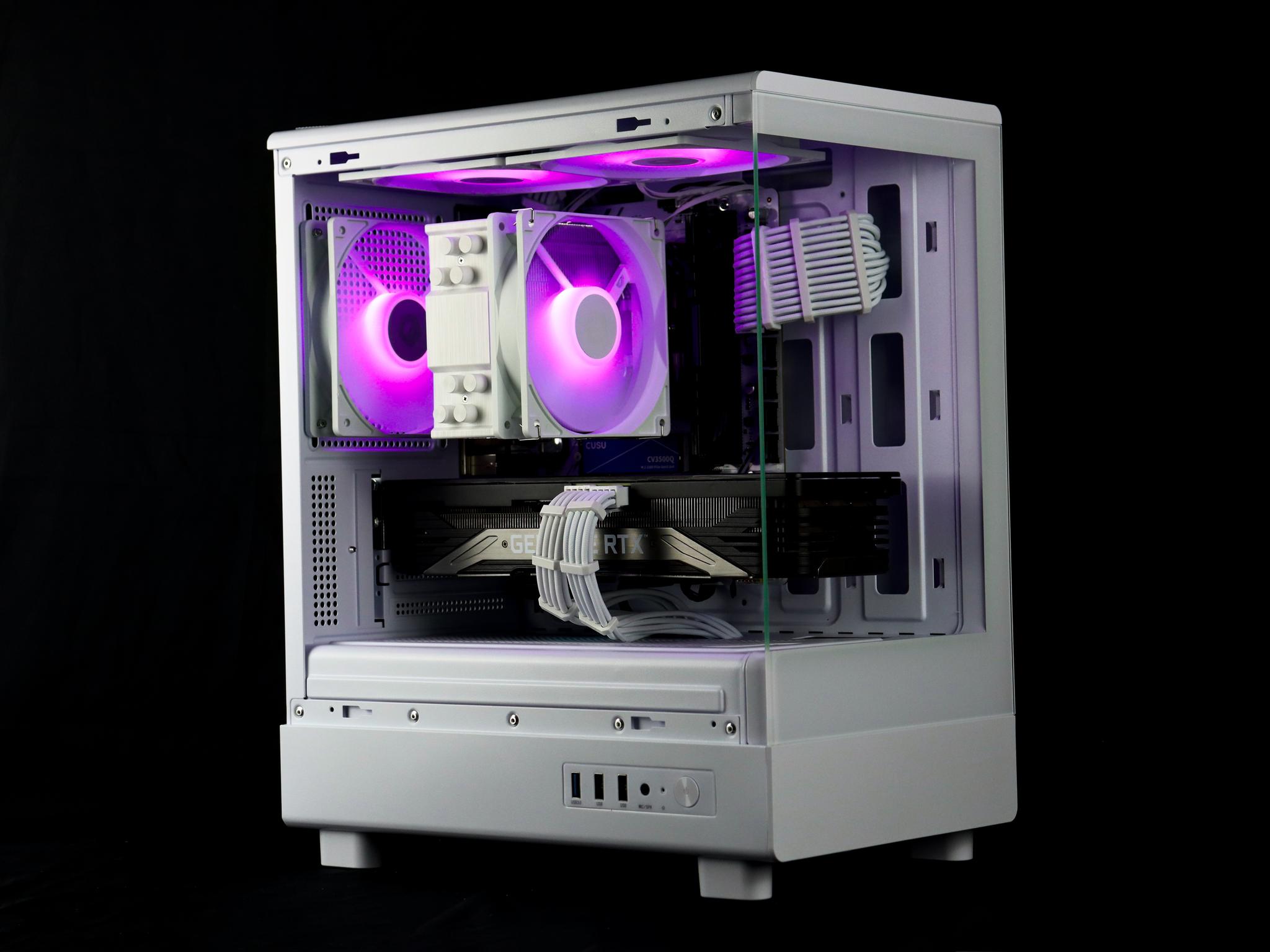 🧊❄️🧊 White Gaming PC – RTX 3070, Ryzen 7 3700X, 16GB RAM, 1TB NVMe SSD - WiFi, BlueTooth - 🧊❄️🧊
