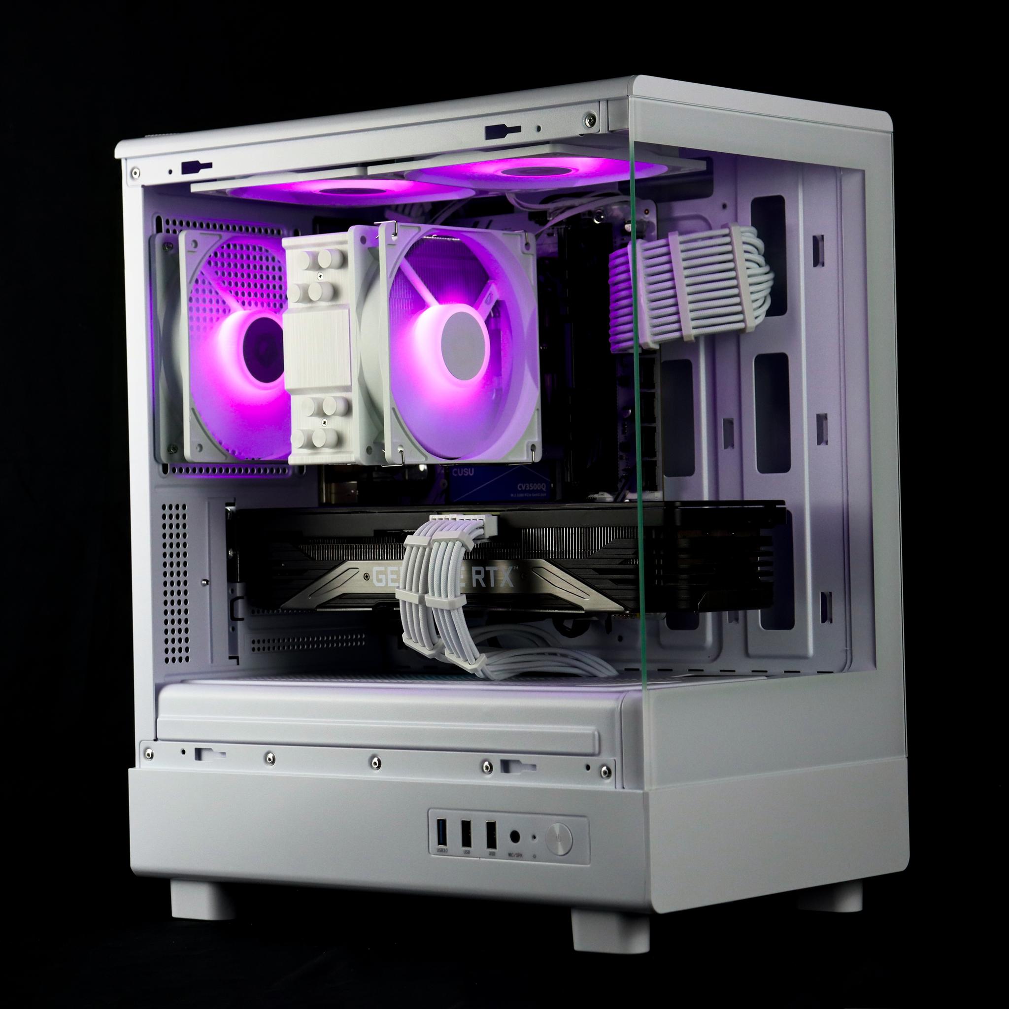 🧊❄️🧊 White Gaming PC – RTX 3070, Ryzen 7 3700X, 16GB RAM, 1TB NVMe SSD - WiFi, BlueTooth🧊❄️🧊