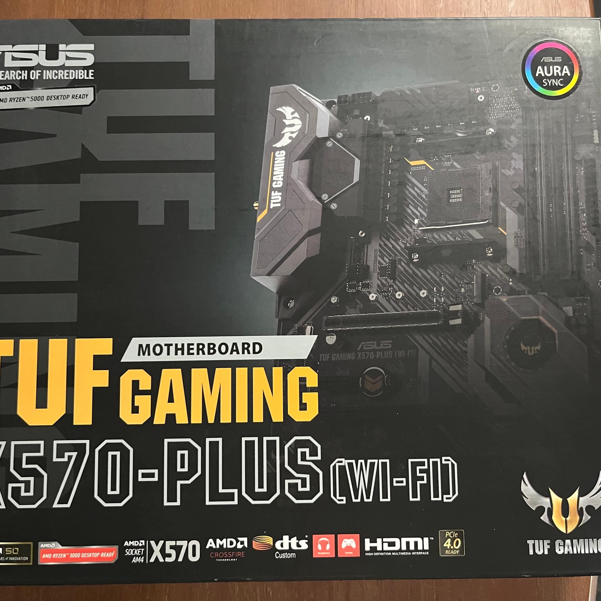 Ryzen 9 5900X CPU + ASUS TUF Gaming X570-Plus WiFi Motherboard + 64GB Corsair Vengeance DDR4 Bundle