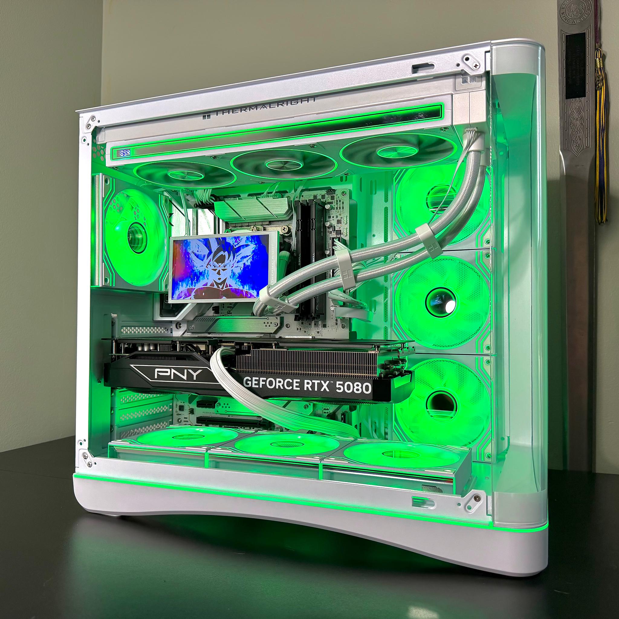 RTX 5080 | i9 14900kf | 32GB DDR5 | 2TB SSD | 5.5in LCD screen | 1000W Power Supply White Gaming PC
