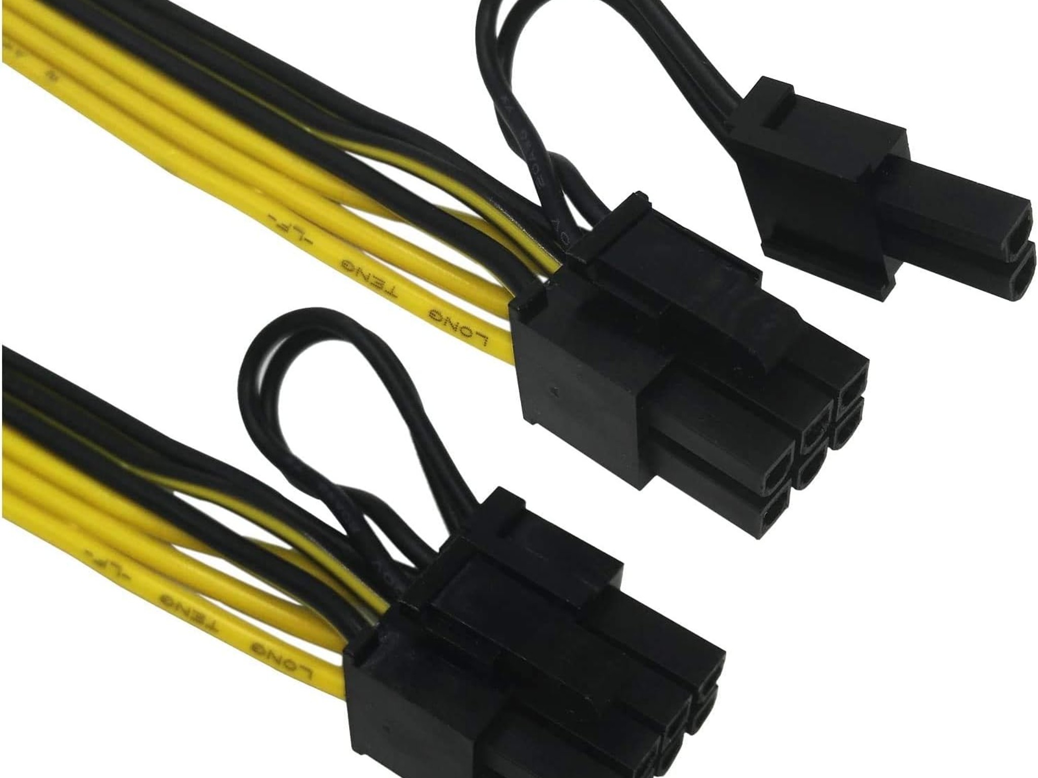 Power Cable 8 Pin Dual PCIe 8 Pin (6+2) Graphics Card PCI Express Power Adapter GPU VGA Y-Splitter