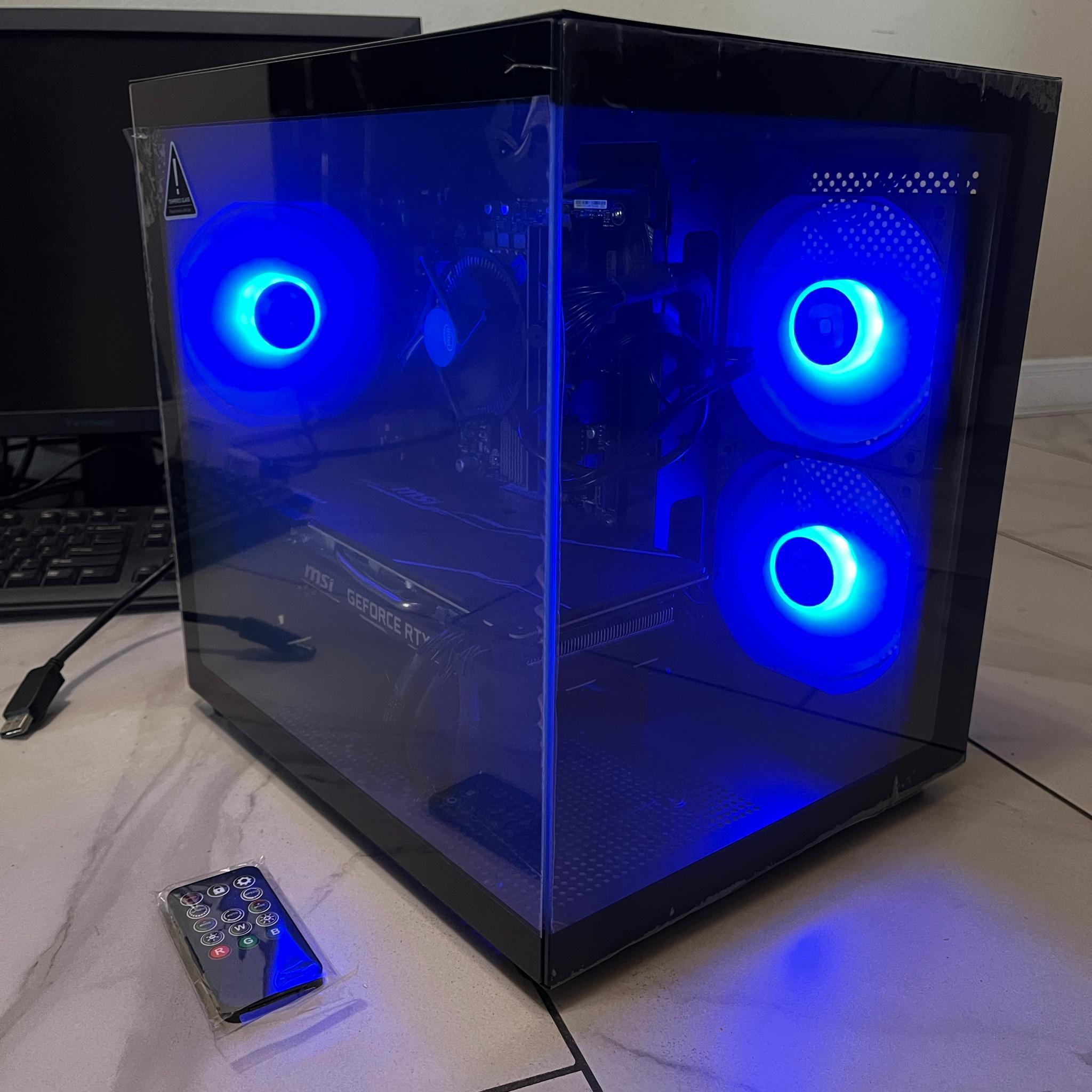 🟢🔥NVIDIA RTX 2070 Super, Intel i5-9400, 16GB RAM, 870 GB Storage, High Performance RGB Gaming PC 🖥️