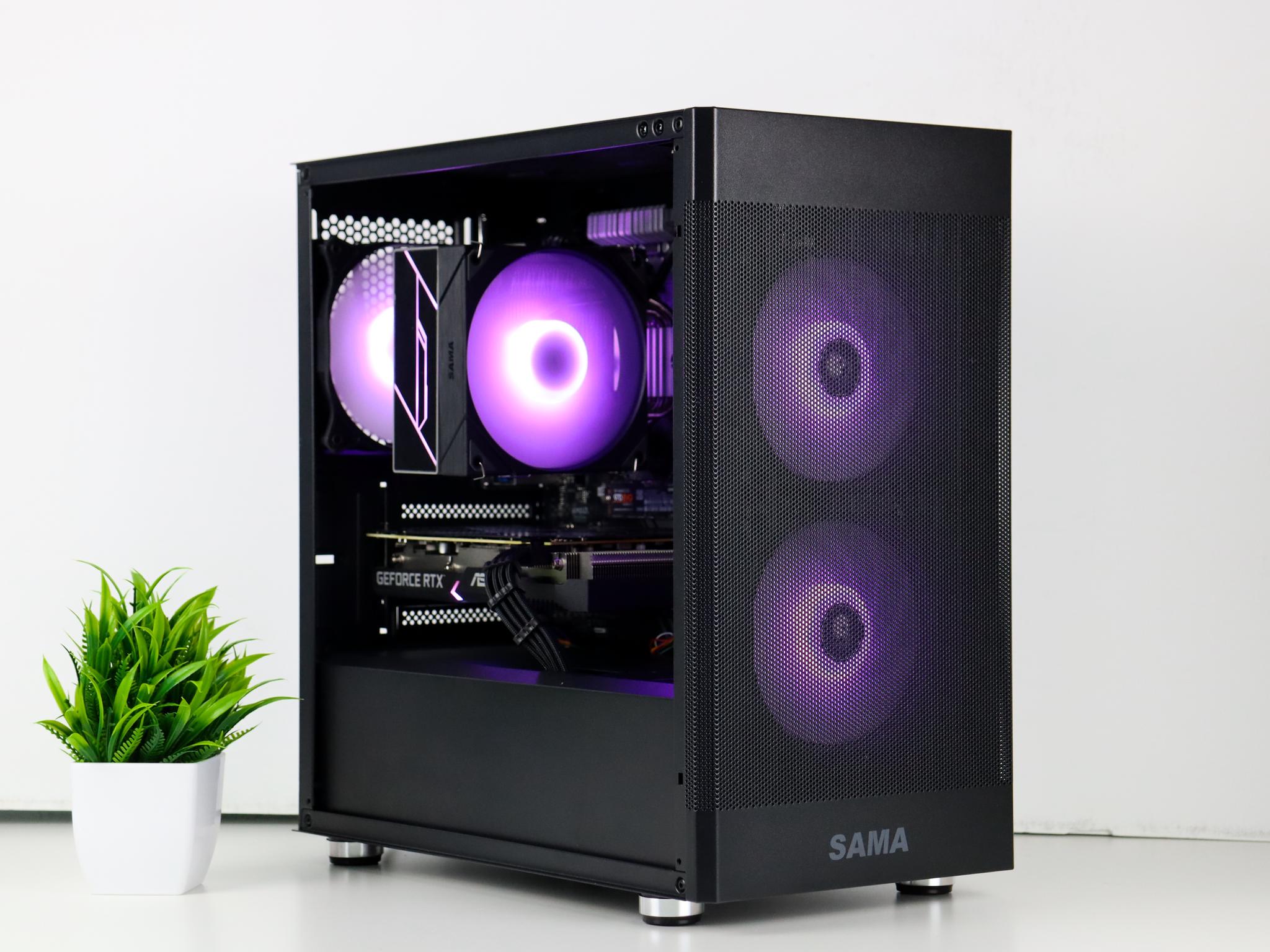 ⚫ Black Gaming PC – RTX 3060 TI, Ryzen 5 3600, 16GB RAM, 500GB SSD - WiFi, BlueTooth ⚫