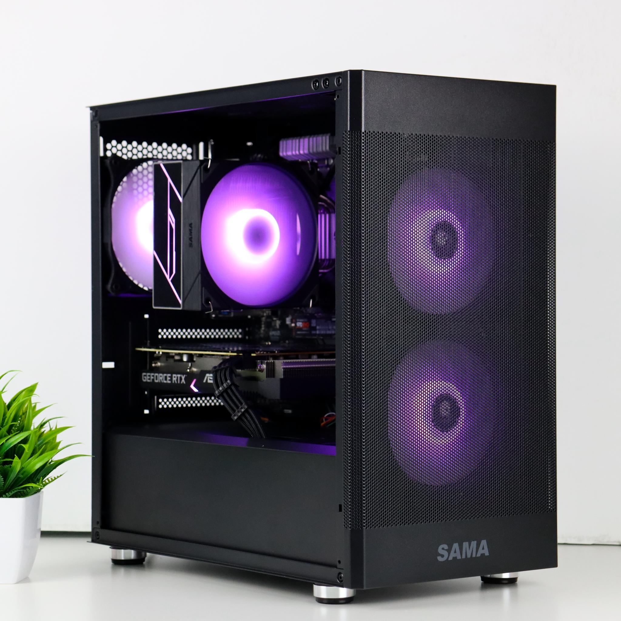 ⚫ Black Gaming PC – RTX 3060 TI, Ryzen 5 3600, 16GB RAM, 500GB SSD - WiFi, BlueTooth ⚫