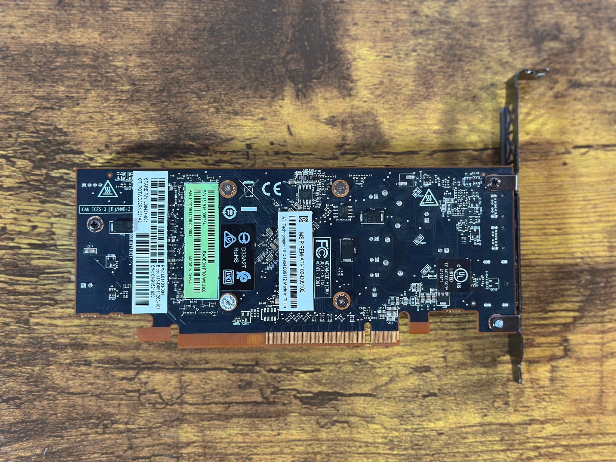 AMD Radeon PRO WX 3100 4GB Graphics Card