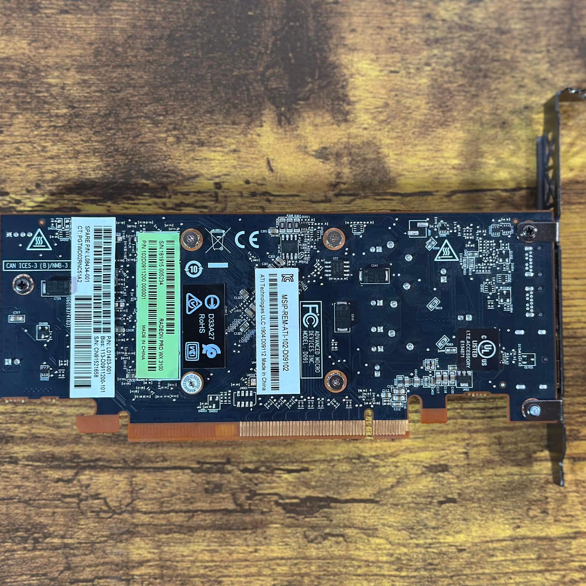 AMD Radeon PRO WX 3100 4GB Graphics Card