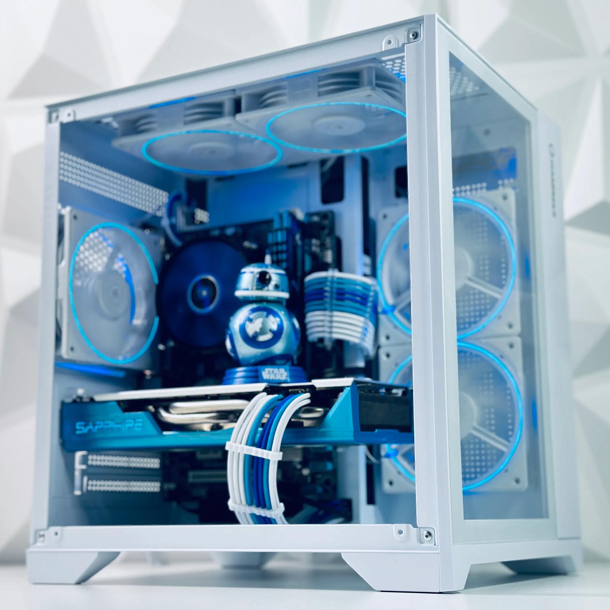 🤍🤖☃️BB-8 Gaming PC-AMD RX 580 8GB❄️Intel Core i7 3770❄️16GB DDR3 1600MHZ❄️512GB SSD