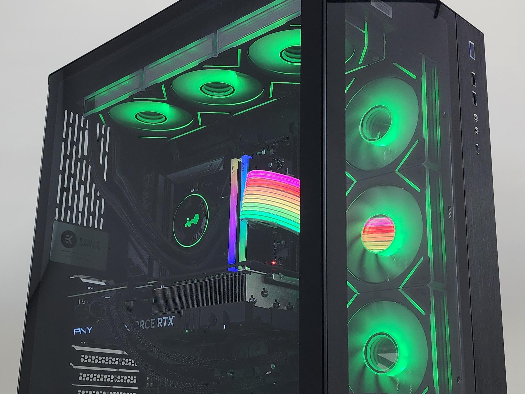 Gaming PC Ryzen 7 7800X3D 32GB RAM 2TB SSD RTX 4070 Ti SUPER 16GB Win11 Computer