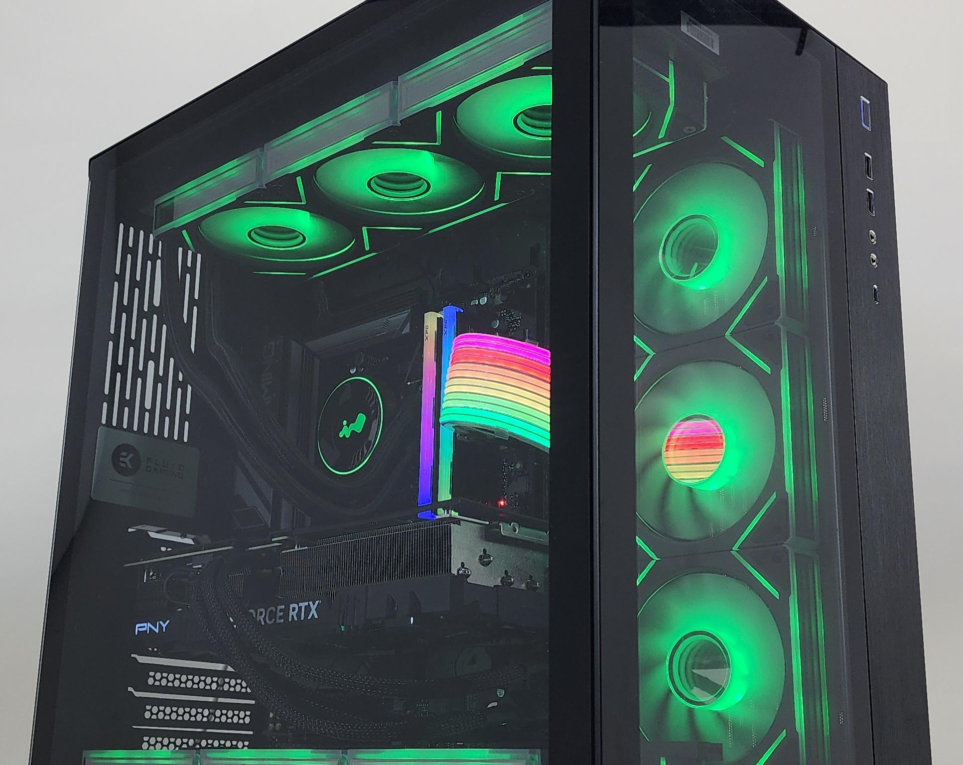 Gaming PC Ryzen 7 7800X3D 32GB RAM 2TB SSD RTX 4070 Ti SUPER 16GB Win11 Computer
