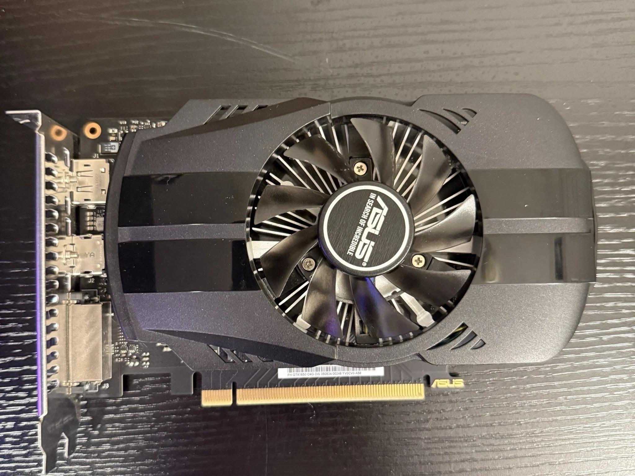 Asus GeForce GTX 1650 Phoenix EVO OC Edition 4gb GDDR5 PH-GTX1650-O4G no 6 pin needed!