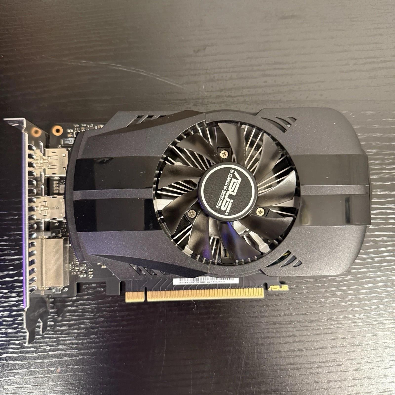 Asus GeForce GTX 1650 Phoenix EVO OC Edition 4gb GDDR5 PH-GTX1650-O4G no 6 pin needed!