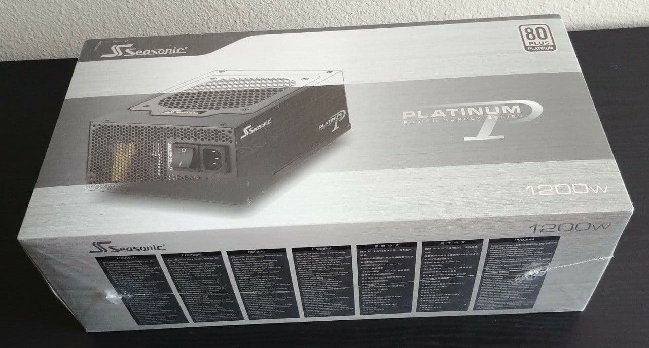 Seasonic Platinum 1200W, 80 Plus Platinum Fully Modular Power Supply (Brand New)