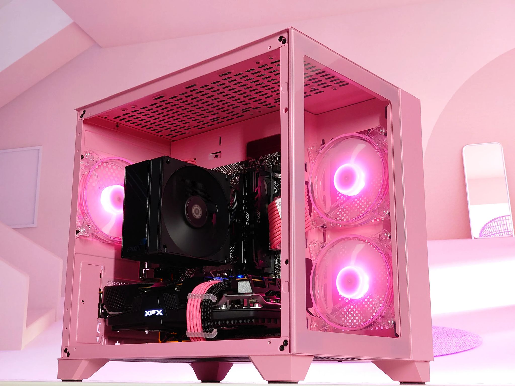 🩷🧁Buu Gaming PC🍧AMD RX 5700 XT 8GB 🍧AMD Ryzen 5 3600 6 core🍧16GB DDR4🍧1TB SSD