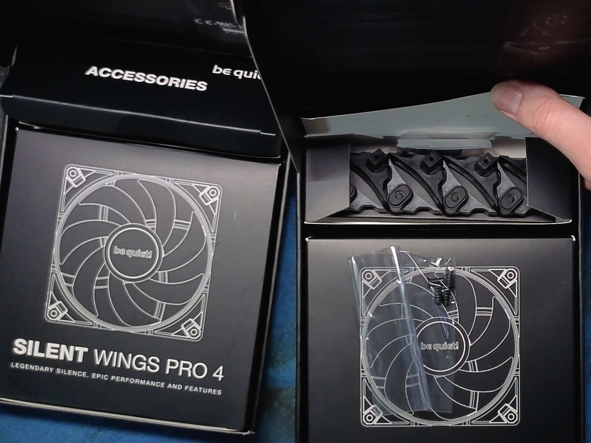BE QUIET! SILENT WINGS PRO 4 140MM 2400RPM PWM FANS - LOT OF 2