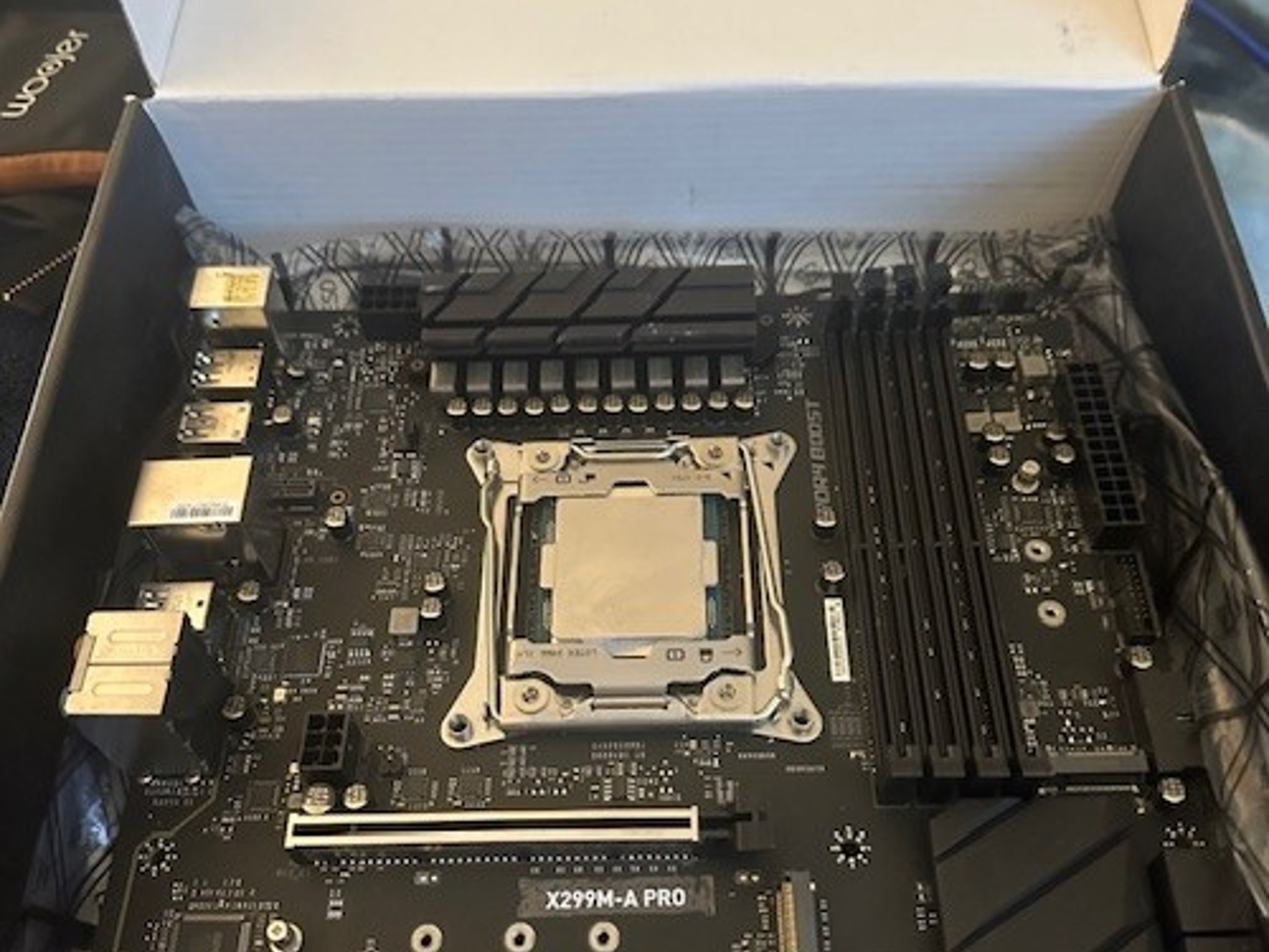MSI X299M-A PRO Micro ATX LGA2066 MOBO with i7-7740x Pre-installed
