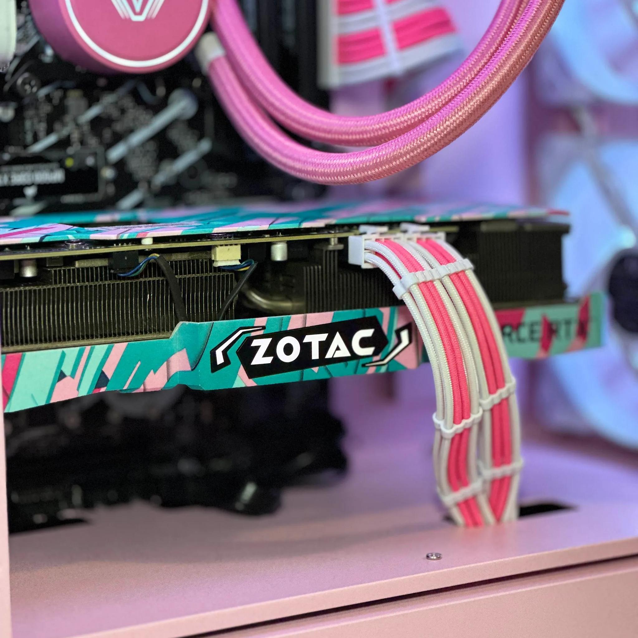 Pink Gaming PC | Intel i7-12700KF | Nvidia RTX 3080 10GB | 32GB RAM | 1TB SSD | WIFI |