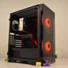 ⚫️🔴 Midnight Cherry 🔴⚫️ | Intel i5-6600K | NVIDIA GTX 1070 8GB | 16GB RAM | 256GB SSD + 1TB HDD |
