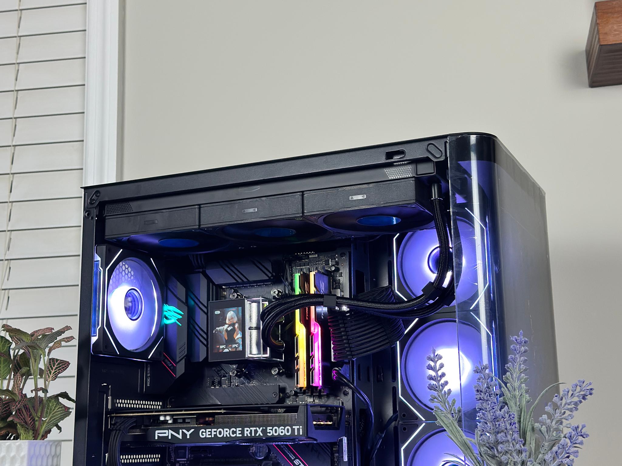 Ryzen 7 5800X | RTX 5060 Ti Gaming PC | 32 GB RAM | Smooth 1440p |  RGB + LCD AIO