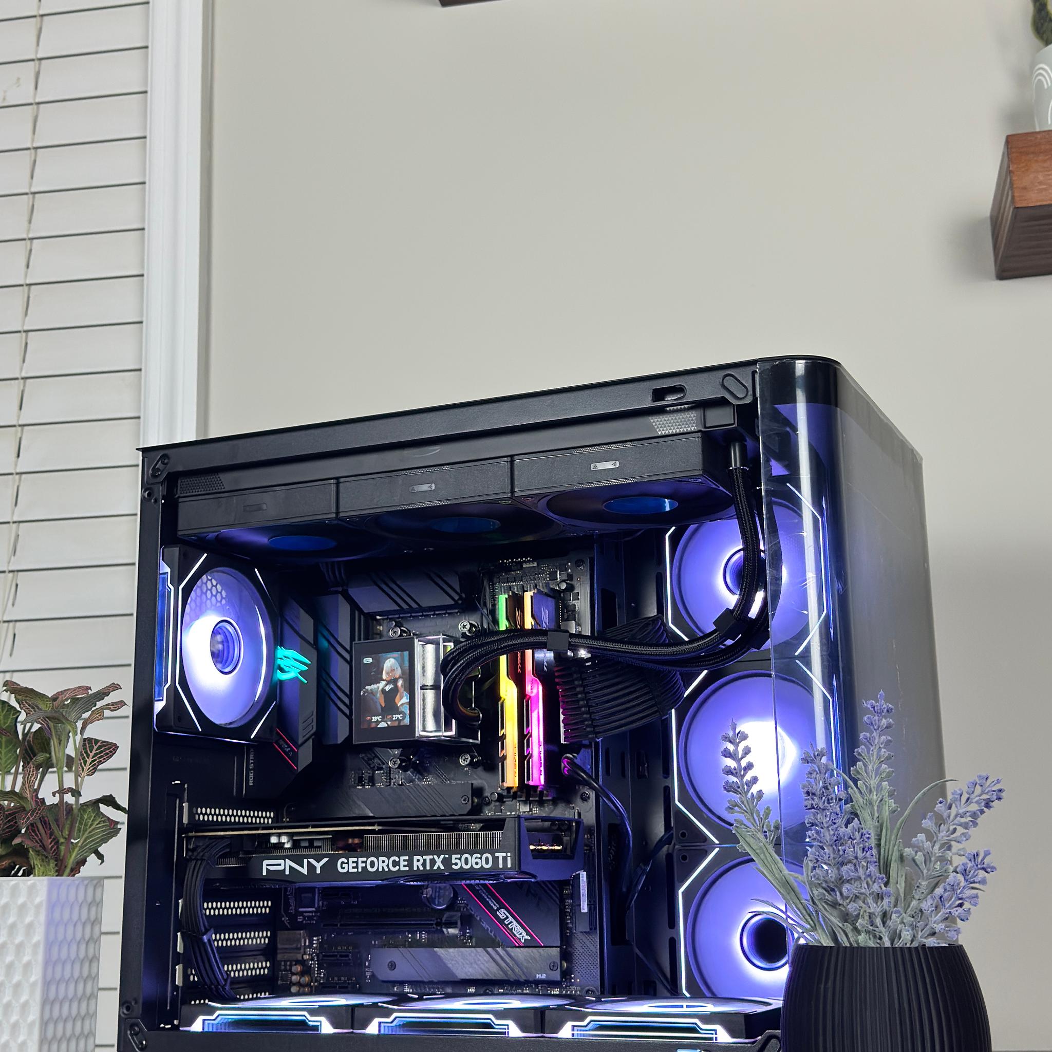 Ryzen 7 5800X | RTX 5060 Ti Gaming PC | 32 GB RAM | Smooth 1440p |  RGB + LCD AIO