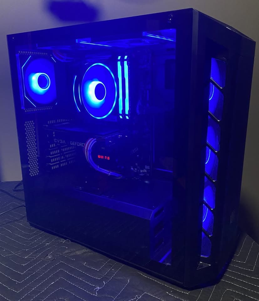 RGB AMD 3700X GeFORCE RTX 12gb 3060 1080/1440p Gaming PC.