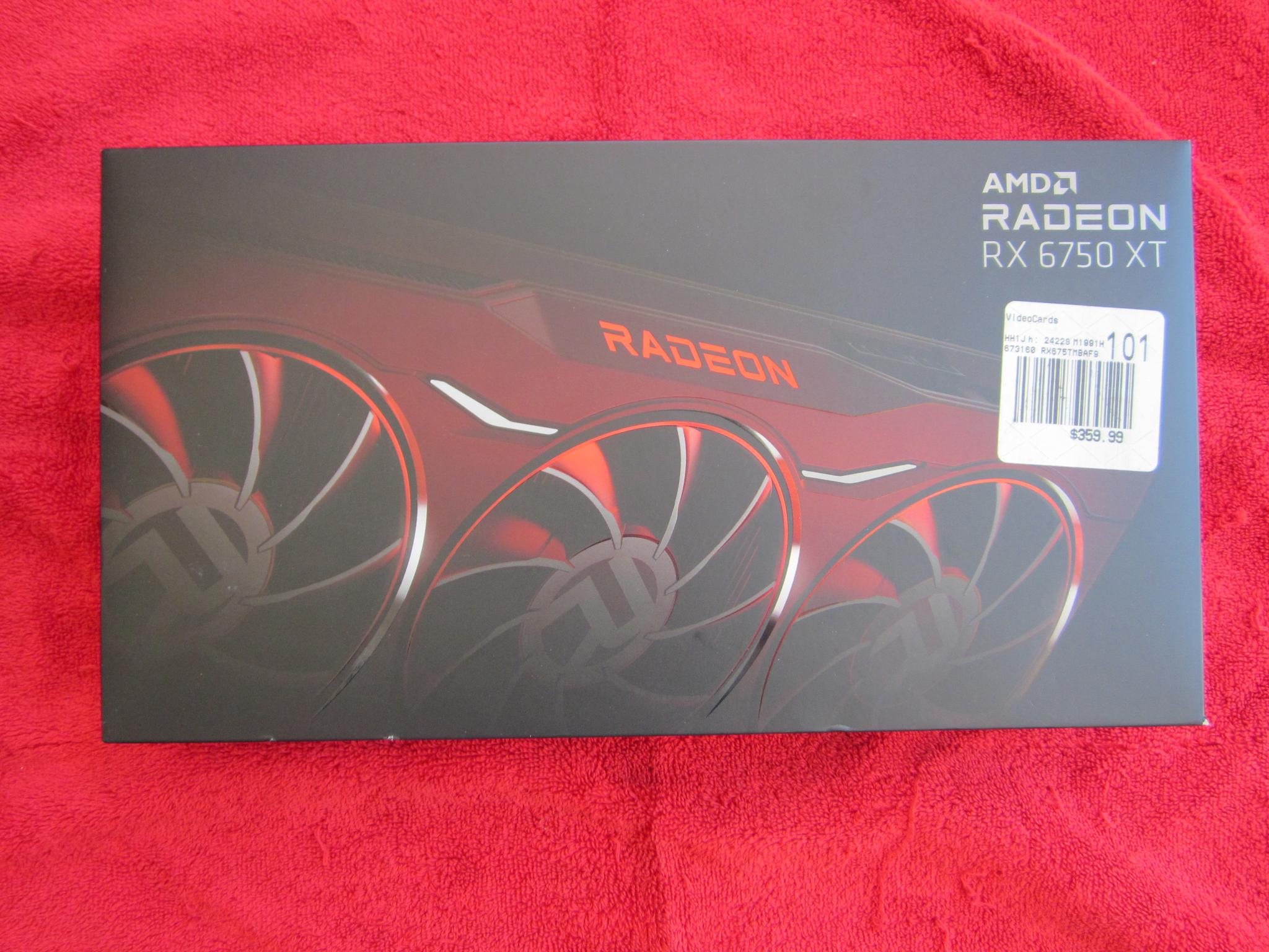 New! XFX Radeon RX 6750 XT 12GB GDDR6 Graphics Card