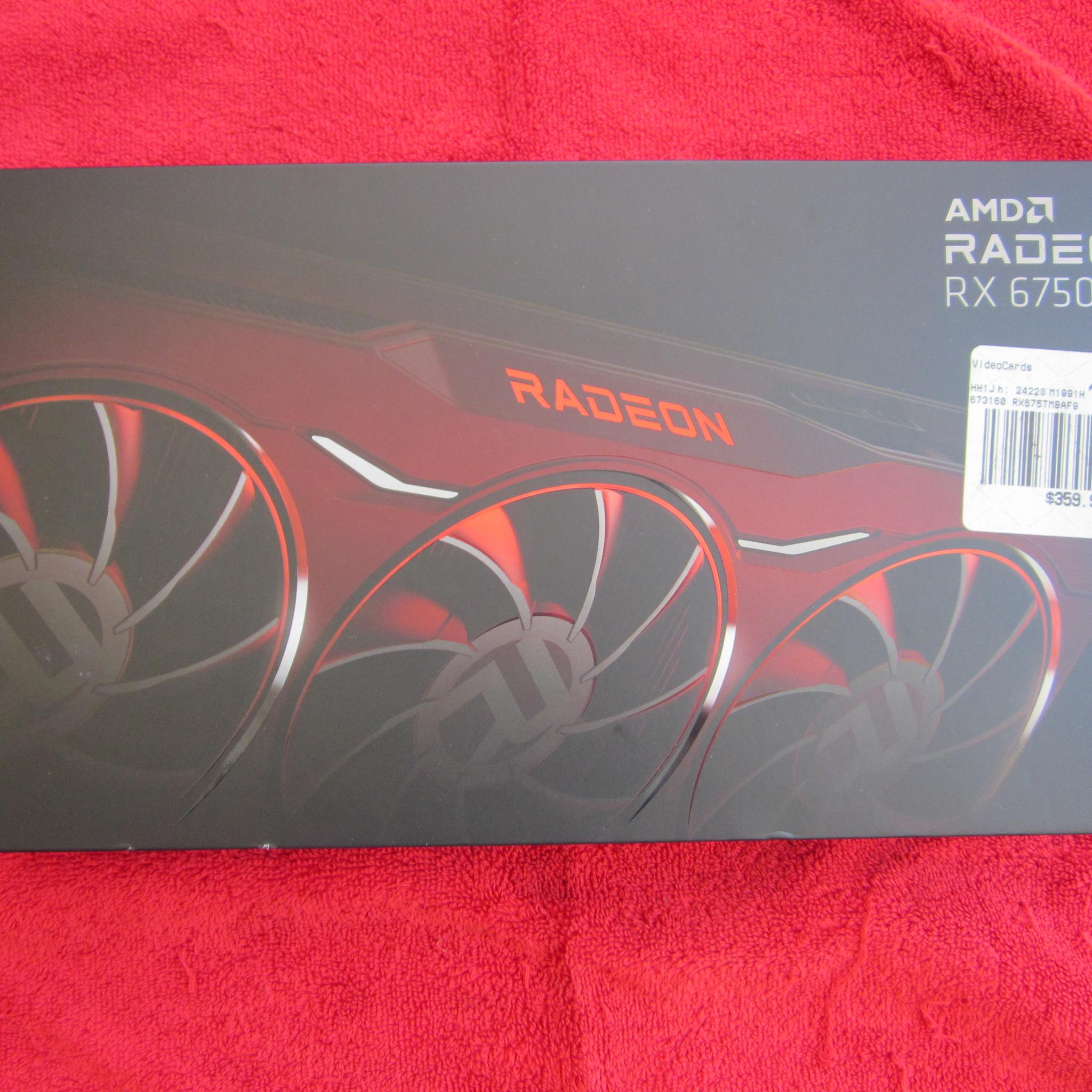 New! XFX Radeon RX 6750 XT 12GB GDDR6 Graphics Card