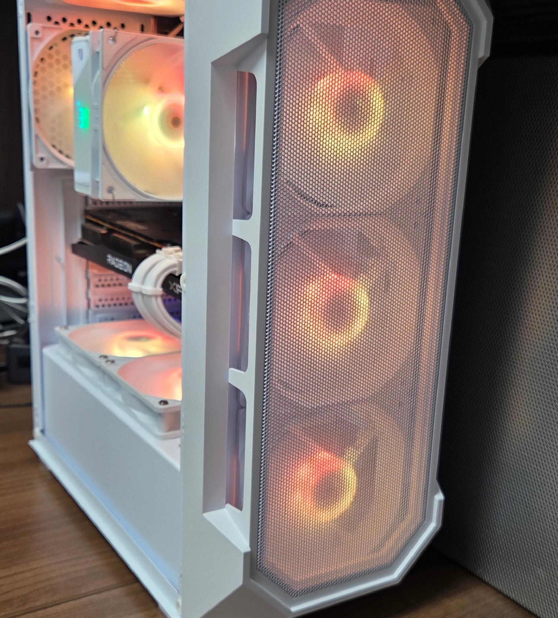 ❄️ UDGX Snowveil Shade — Ryzen 5 • RX 6700 10GB — 1080p/1440p White RGB Gaming PC
