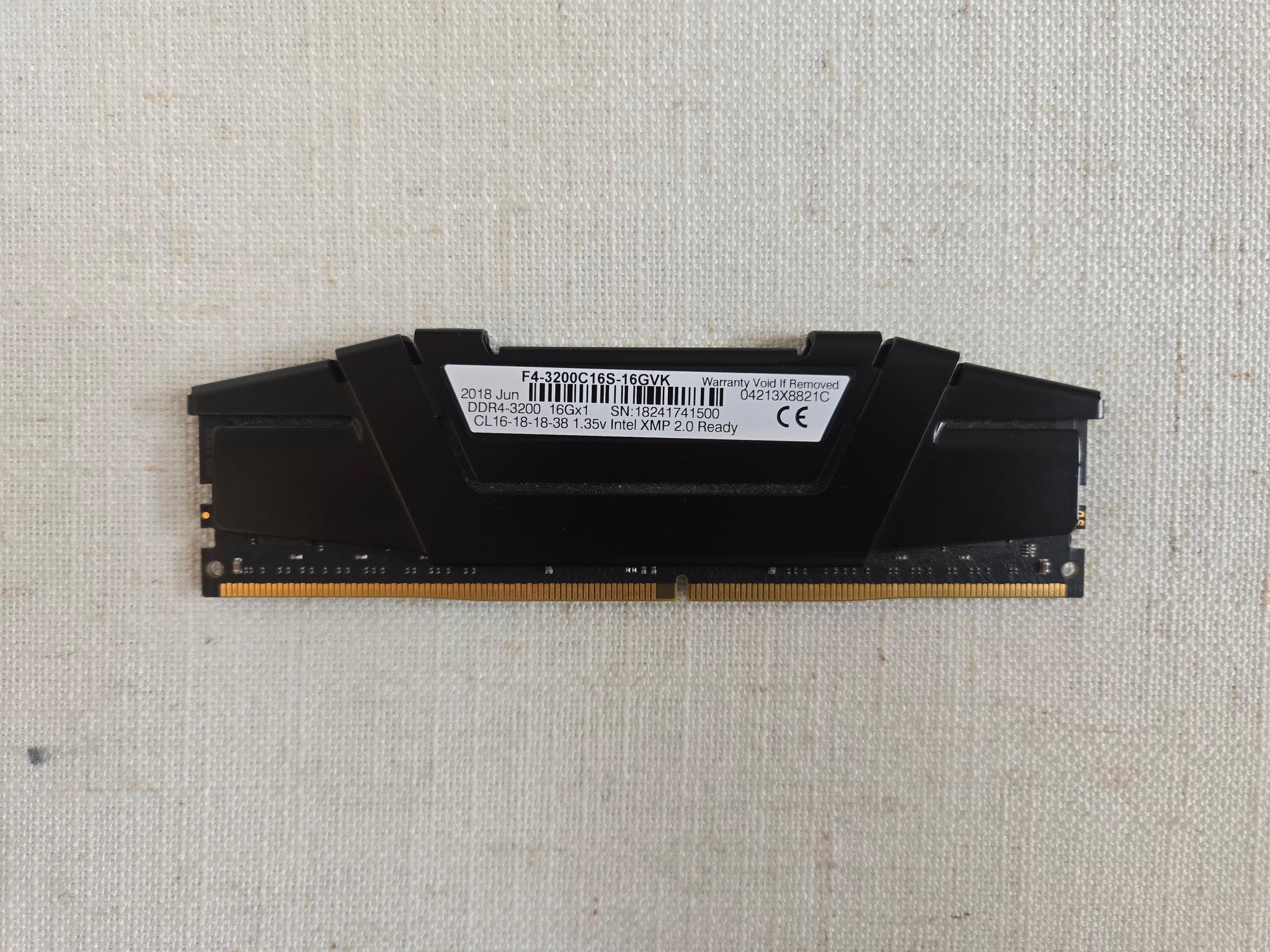 16GB DDR4-3200 (G.Skill Ripjaws V) - Used