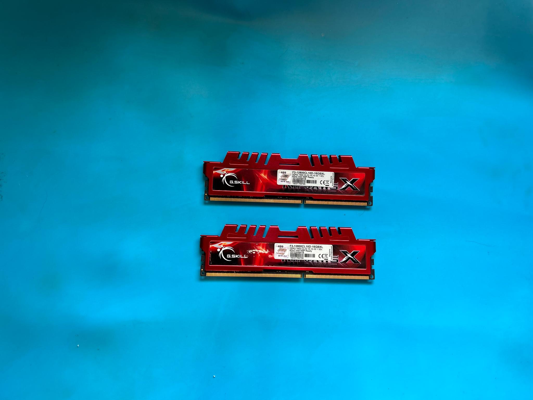 DDR3 16gb G.SKILL    2x8gb stick