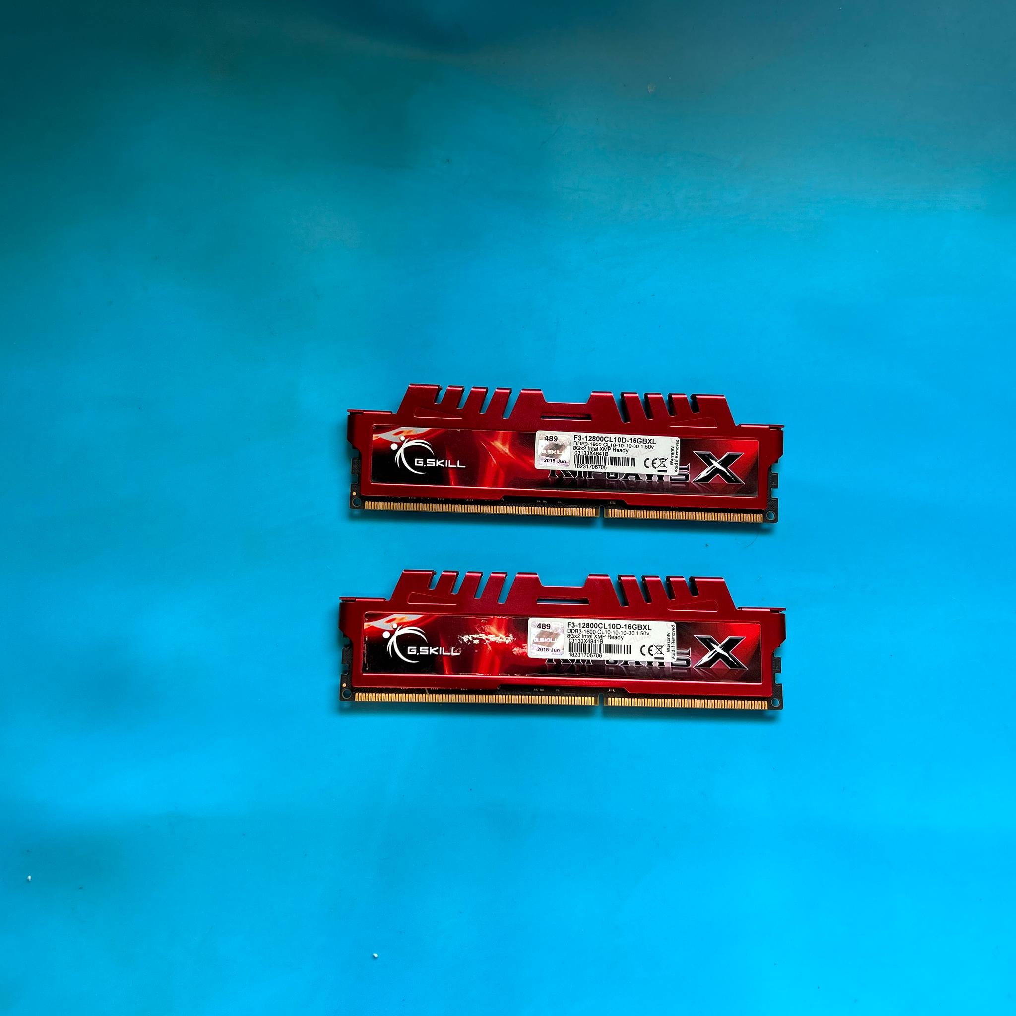DDR3 16gb G.SKILL    2x8gb stick