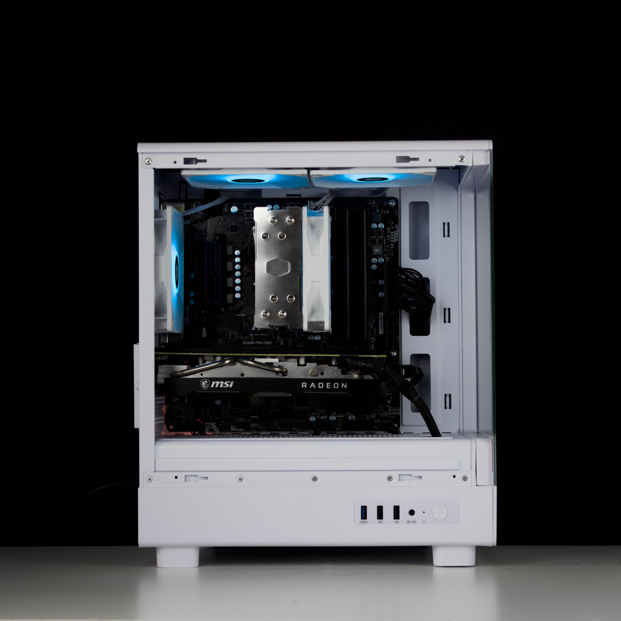 🧊❄️🧊 White Gaming PC – RX 5700 XT, Ryzen 5 3600, 16GB RAM, 512GB SSD - WiFi, BlueTooth 🧊❄️🧊