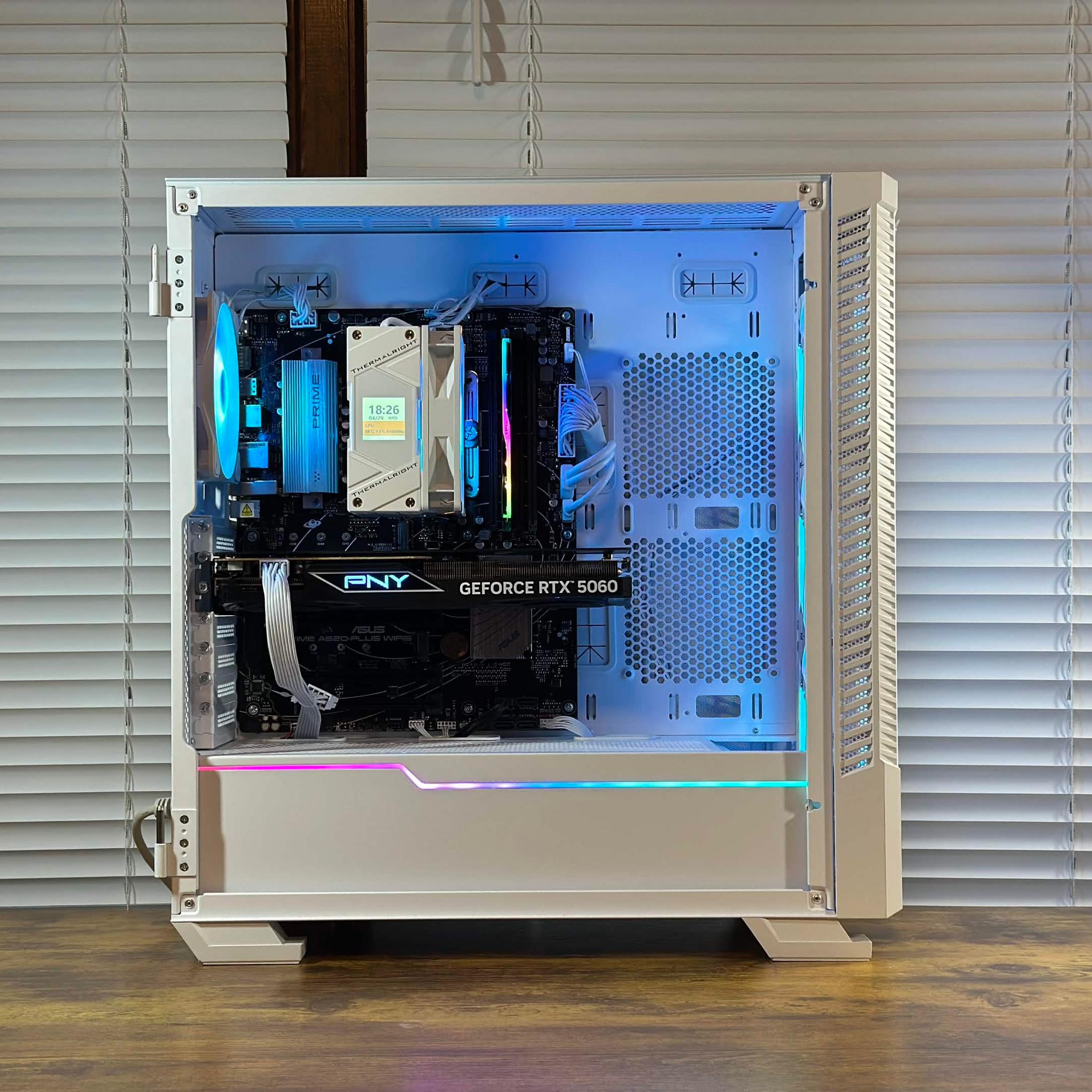 RTX 5060 8GB | Ryzen 5 9600X | 16GB DDR5 | 1TB SSD | Win11 | WIFI | 1080P/1440P Gaming PC