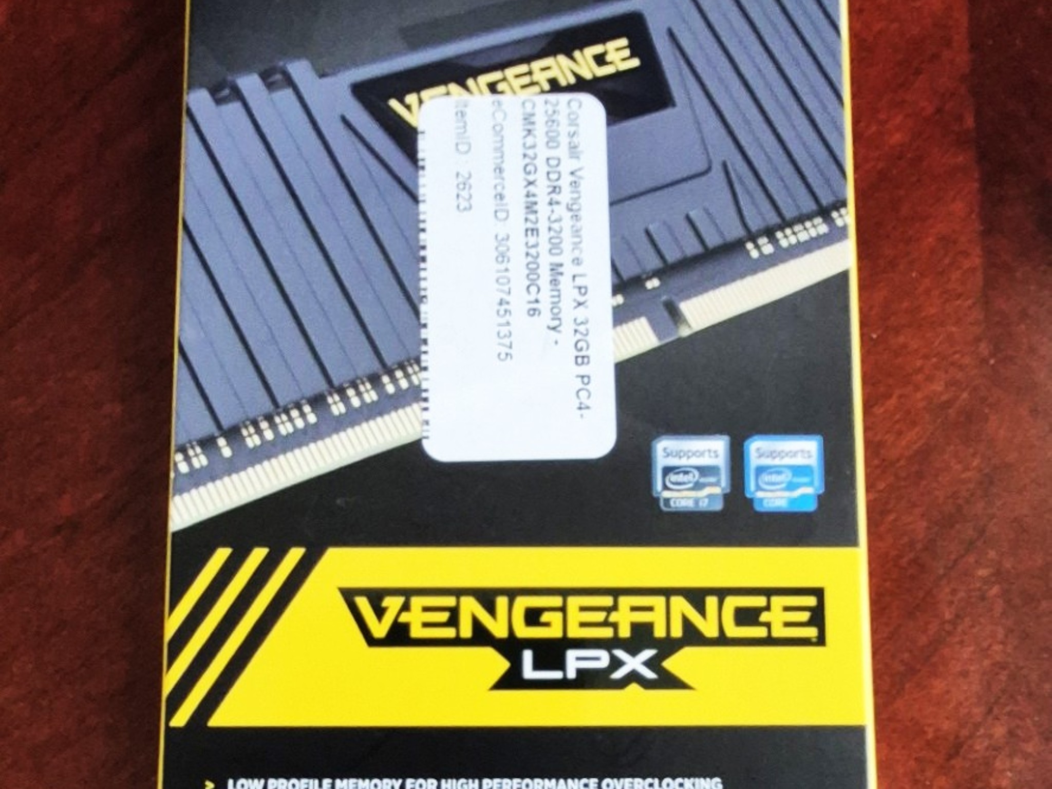Corsair Vengeance LPX 32GB PC4-25600 DDR4-3200 Memory - CMK32GX4M2E3200C16