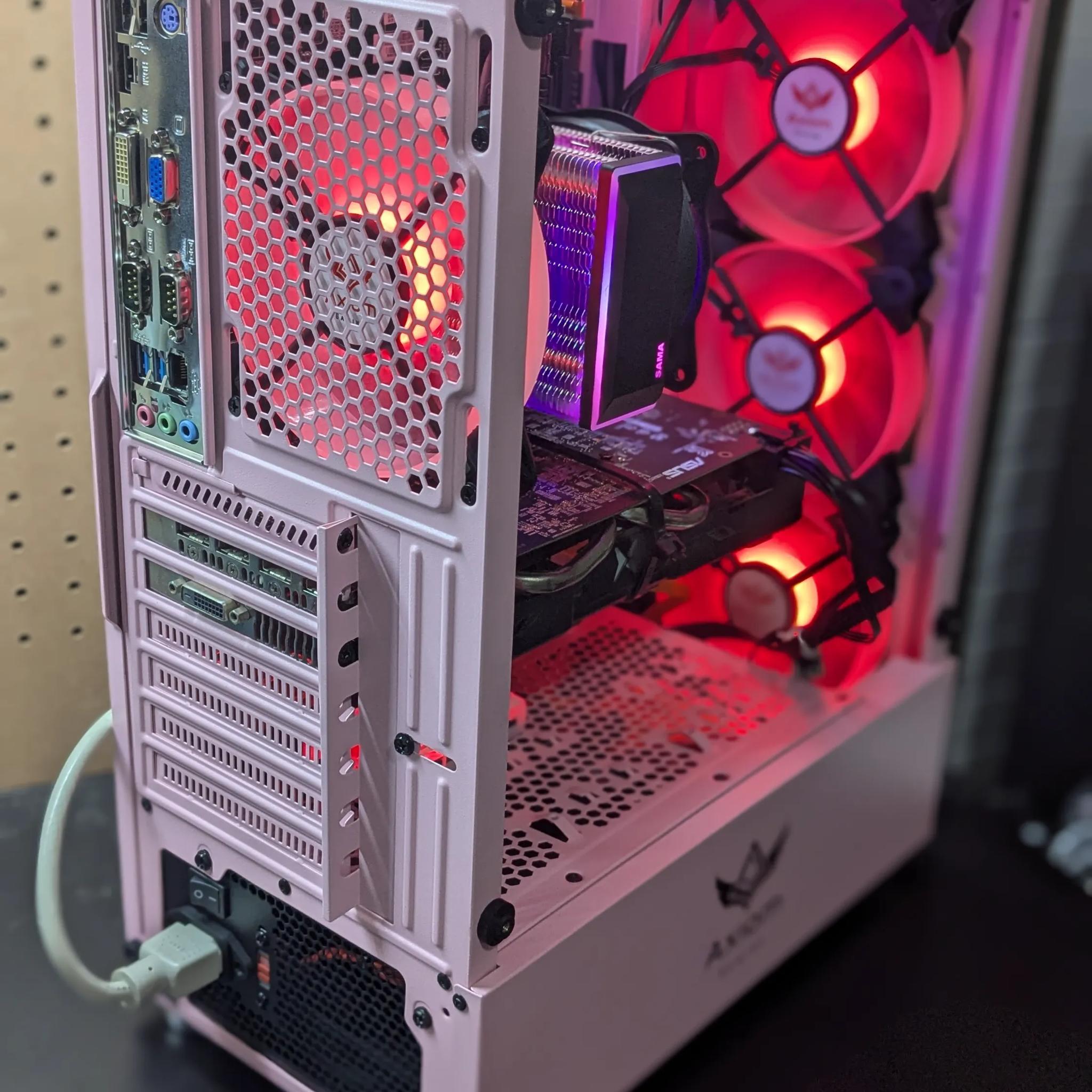 Fabulously Pink |  100 FPS Fortnite | i5-4590 , 16GB RAM, 500GB SSD, RX 470 8GB, RGB, Wifi, Win10