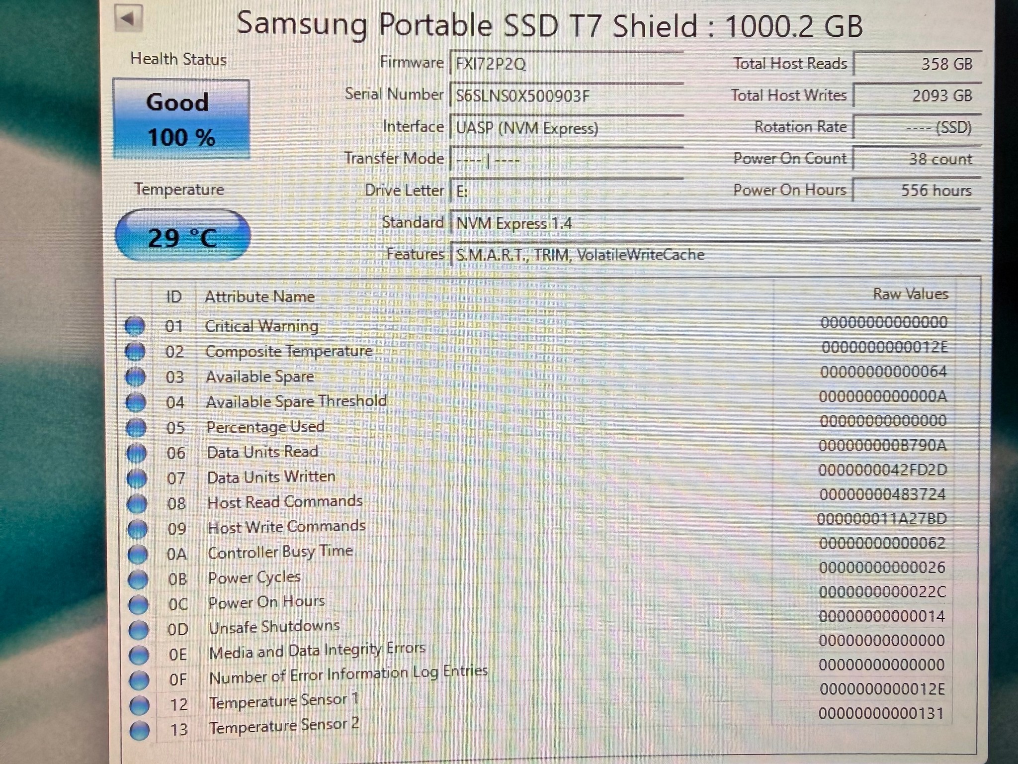 Samsung T7 Shield 1 TB External SSD