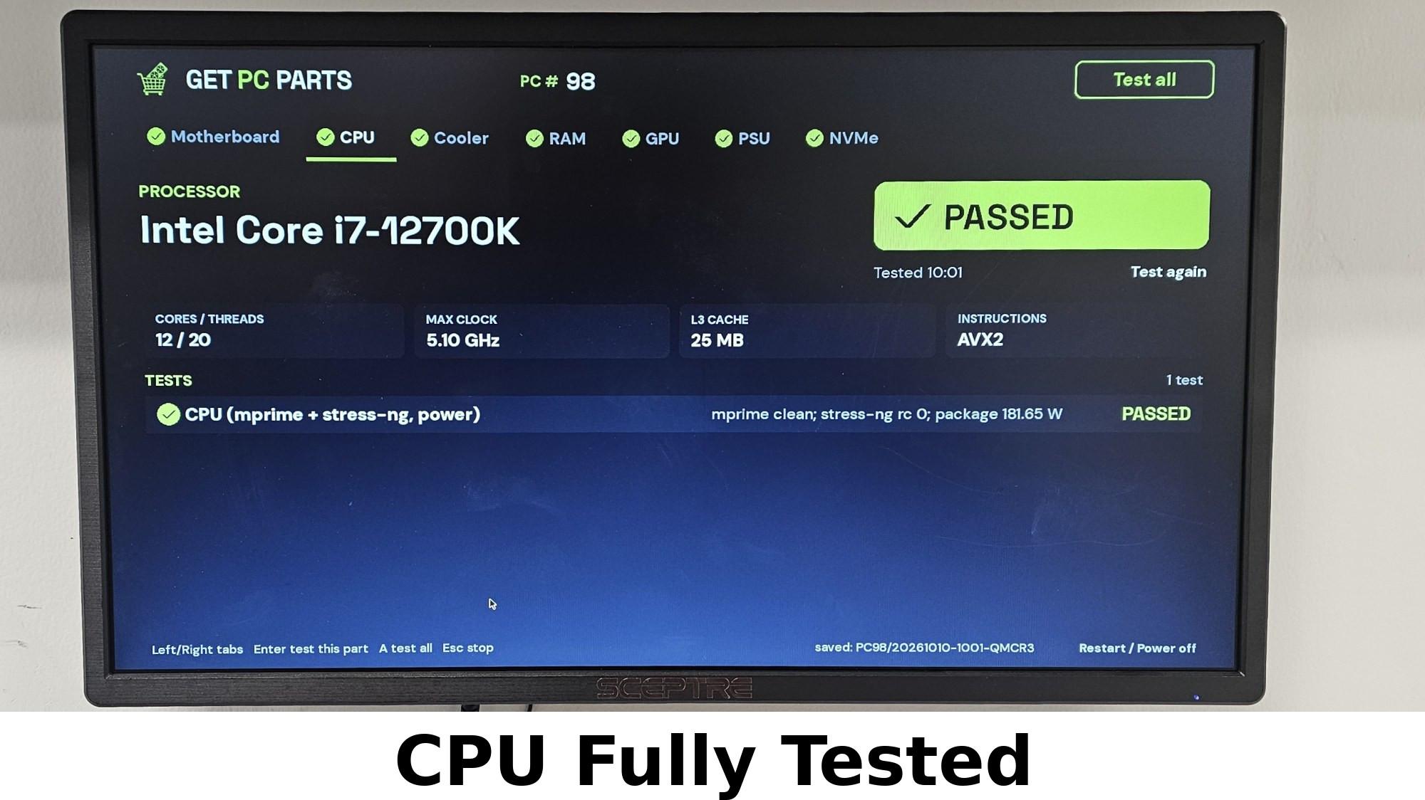 Intel Core i7-12700K LGA1700