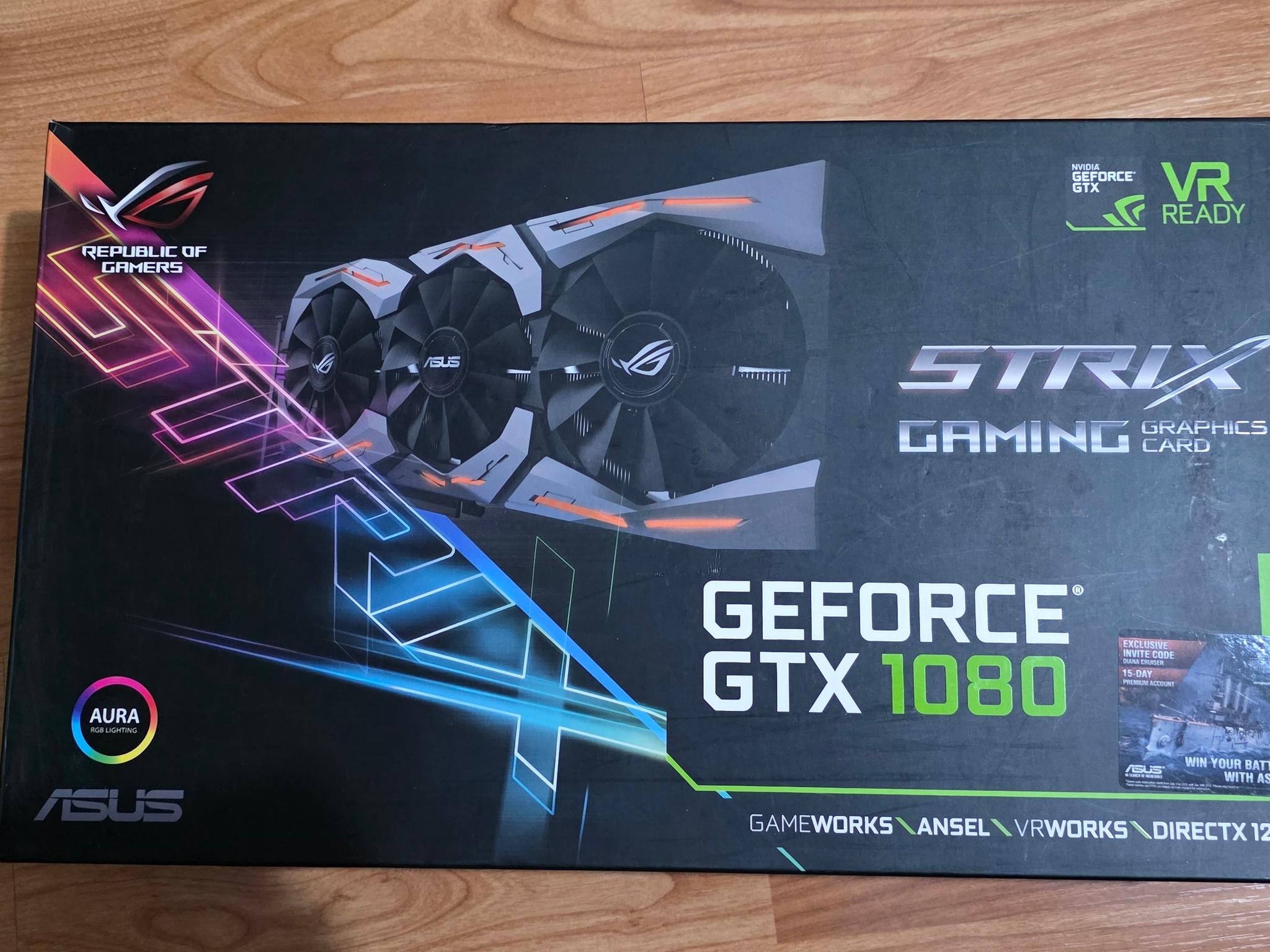 ASUS ROG STRIX GTX 1080 O8G GAMING GTX 1080 w/8GB GDDR5X