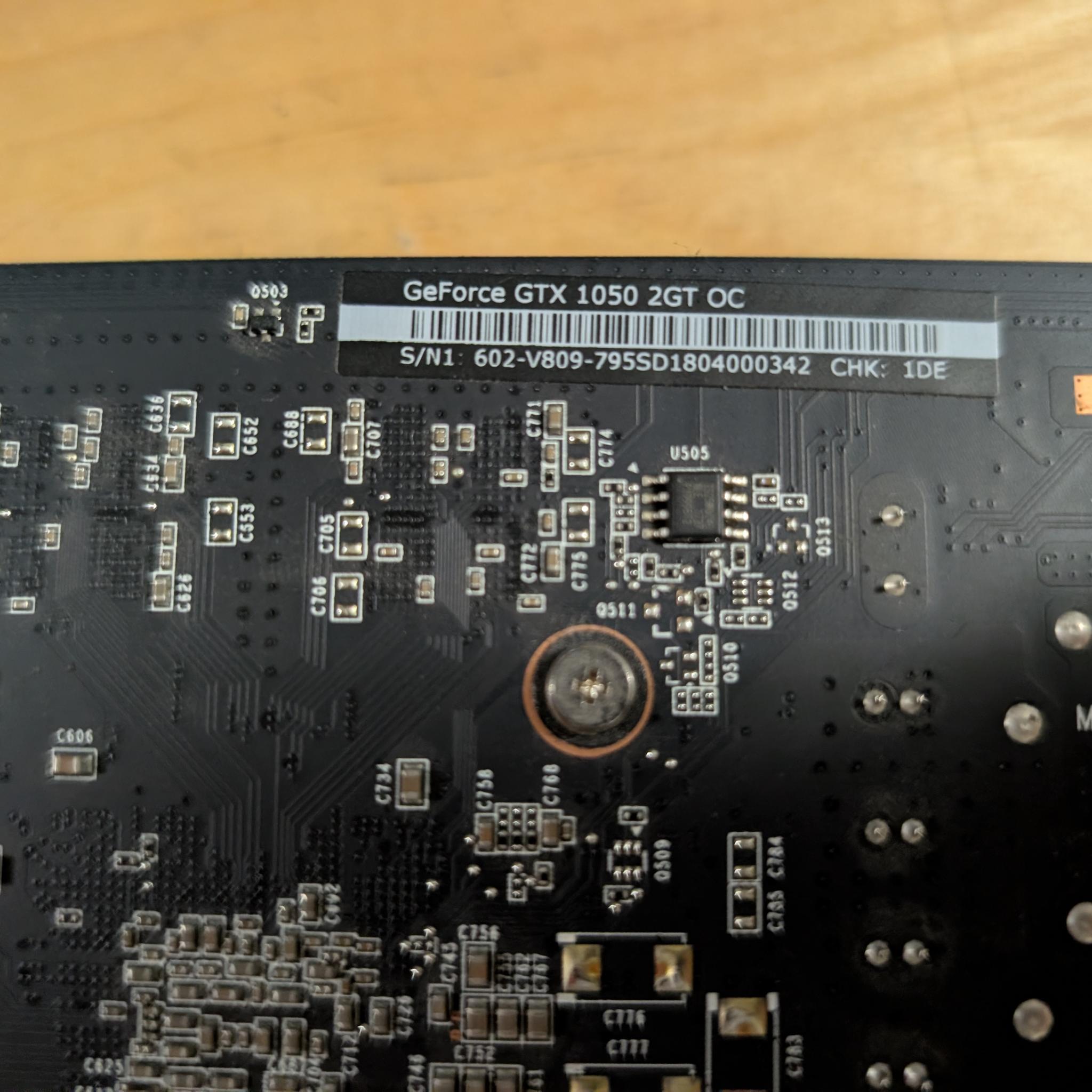 MSI GeForce GTX 1050 GAMING X 2G